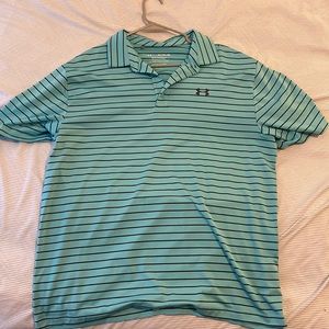 UA golf polo teal and black XL